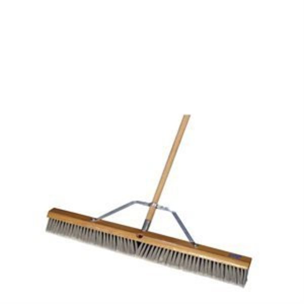 Bon Tool Floor Broom, 3" Silver Tip Flagged, 36", Wood Handle 84-518
